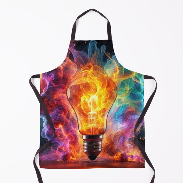 Item preview, Colorful Lightbulb with Ribbons of Smoke - Creativity designed and sold by jecphotography and art.