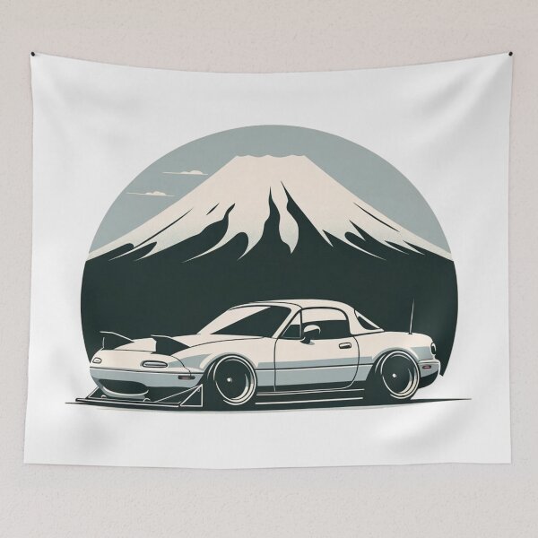 Artikelvorschau, Mazda MX-5 Miata Mount Fuji Japanisches Auto entworfen und verkauft von Tajoo.