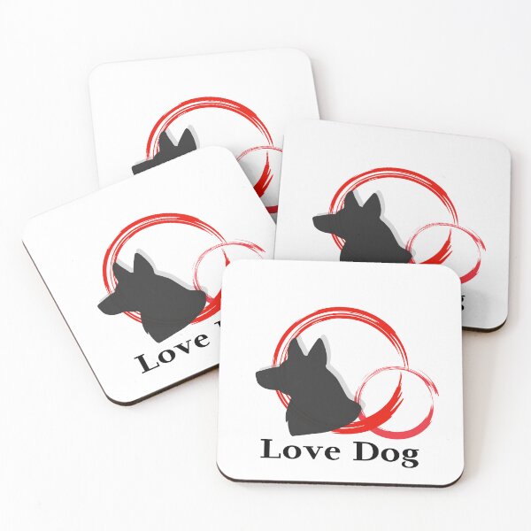 Item preview, ” Love Dog " Lovely T‐Shirs designed and sold by Wabi-SabiStudio.