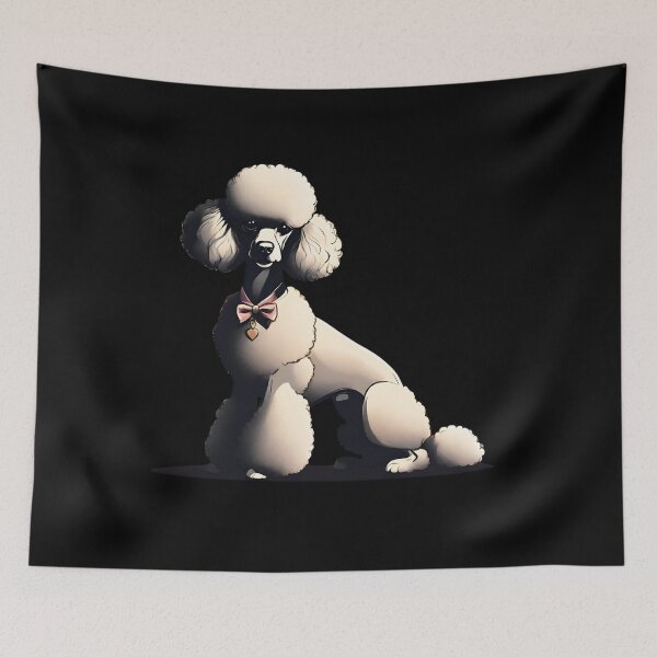 Item preview, Elegant Black Poodle Silhouette designed and sold by ChicTrendz.