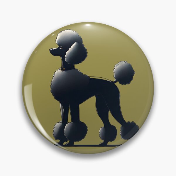 Item preview, Elegant Black Poodle Silhouette Design designed and sold by ChicTrendz.