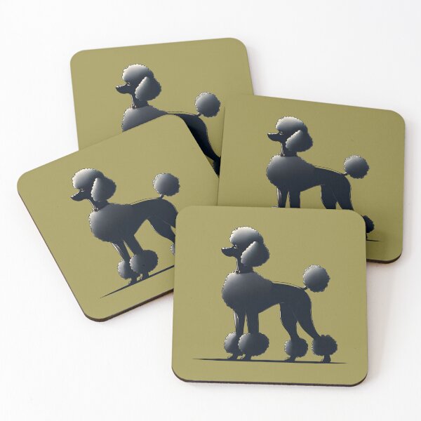 Item preview, Elegant Black Poodle Silhouette Design designed and sold by ChicTrendz.