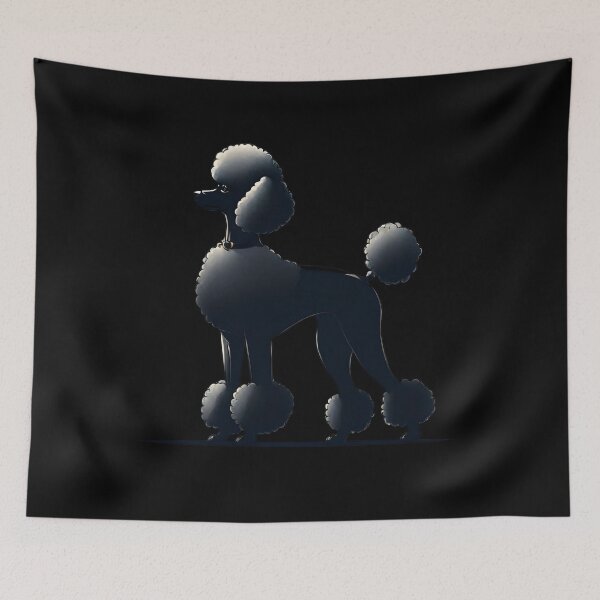 Item preview, Elegant Black Poodle Silhouette Design designed and sold by ChicTrendz.
