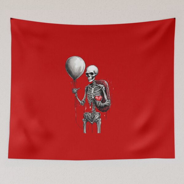 Item preview, Romantic Skeleton With Balloon designed and sold by Itsheartshop.