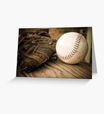Baseball Glove Greeting Card