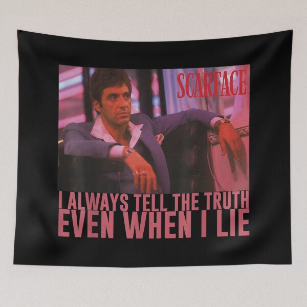 Item preview, Scarface I Always Tell The Truth Even When I Lie designed and sold by TiaraHans.