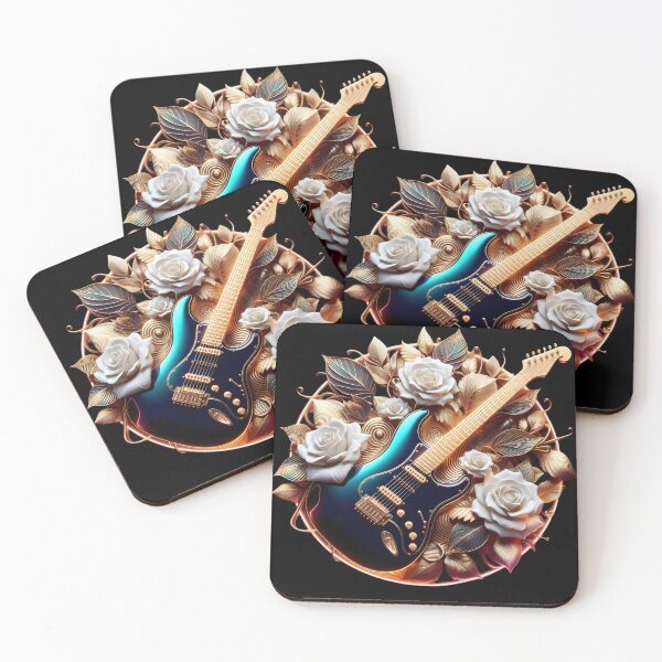 Item preview, Guitar and Flower Serenade designed and sold by ManikRaja.