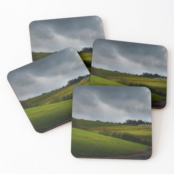 Item preview, Dramatic sky over rolling hills - Artistic photo print for nature and landscape lovers designed and sold by TRex-Landscapes.