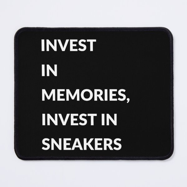 Item preview, Invest In Memories Invest In Sneakers Nike Motivational phrase Black Poster  designed and sold by Vintagevise.