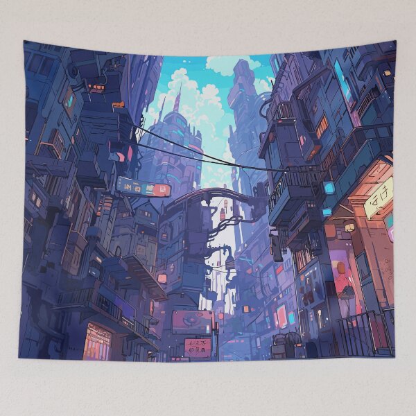 Artikelvorschau, Anime-Stadtansicht entworfen und verkauft von Vector Scout Lab.