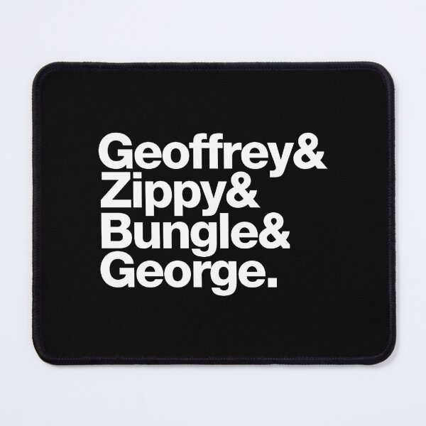 Item preview, Rainbow Gay Pride LGBTQIA+ Alternative Quirky 1970s 1980s TV Geoffrey Zippy Bungle George 70s 80s (White Text) designed and sold by meowmeup.