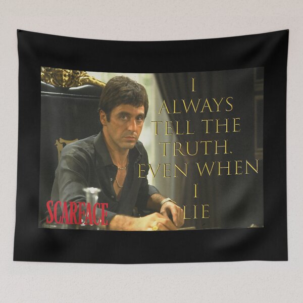 Item preview, Scarface Tony Montana I Always Tell The Truth designed and sold by TiaraHans.