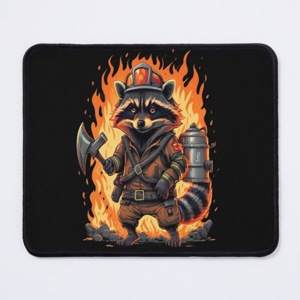 Item preview, Fireman raccoon designed and sold by SaNNty.