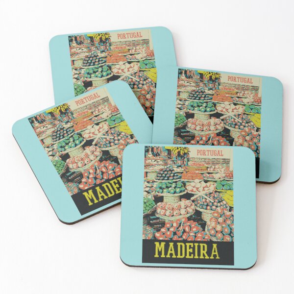 Item preview, Funchal Exotic Fruit Market Illustration - Tropical Tastes of Madeira designed and sold by Lemomo-artworks.