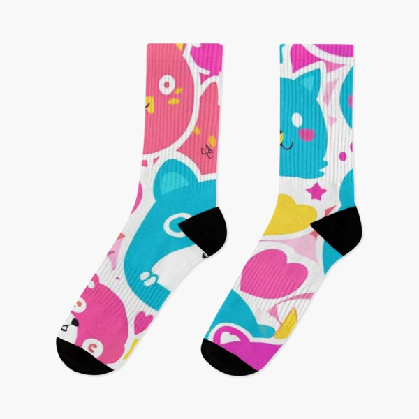 Item preview, Colorful kawaii character pattern  designed and sold by Roxburylane.