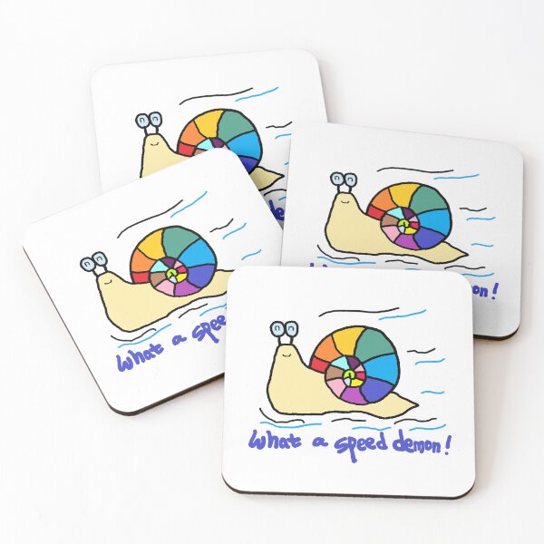 Item preview, what a speed demon, snail designed and sold by zzzozzo.
