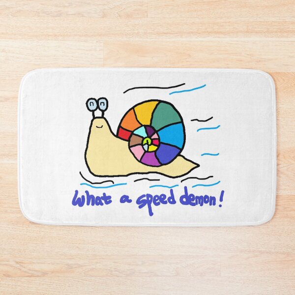 Item preview, what a speed demon, snail designed and sold by zzzozzo.