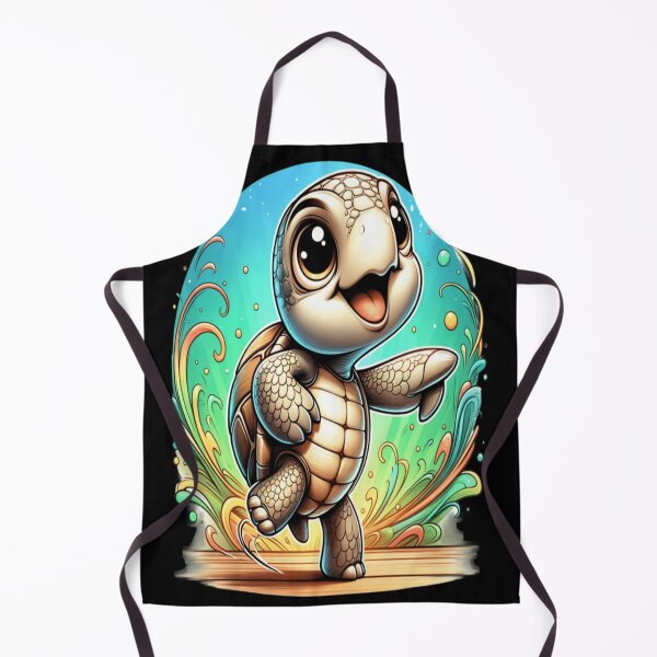 Item preview, Turtle Laughter Whimsical Cartoon Delight designed and sold by TeslaSt0re.
