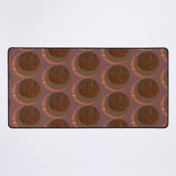 Item preview, Brown and Orange Tri Electronic Circle designed and sold by LZenDesigns.