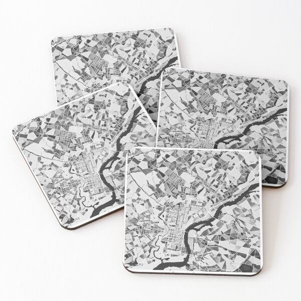 Item preview, Philadelphia Pennsylvania City Map - Black and White Monochrome designed and sold by StylishStacks.