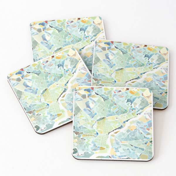 Item preview, Philadelphia Pennsylvania City Map - Pastel Color Scheme designed and sold by StylishStacks.