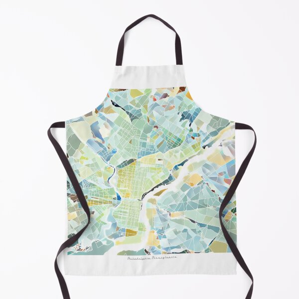 Item preview, Philadelphia Pennsylvania City Map - Pastel Color Scheme designed and sold by StylishStacks.