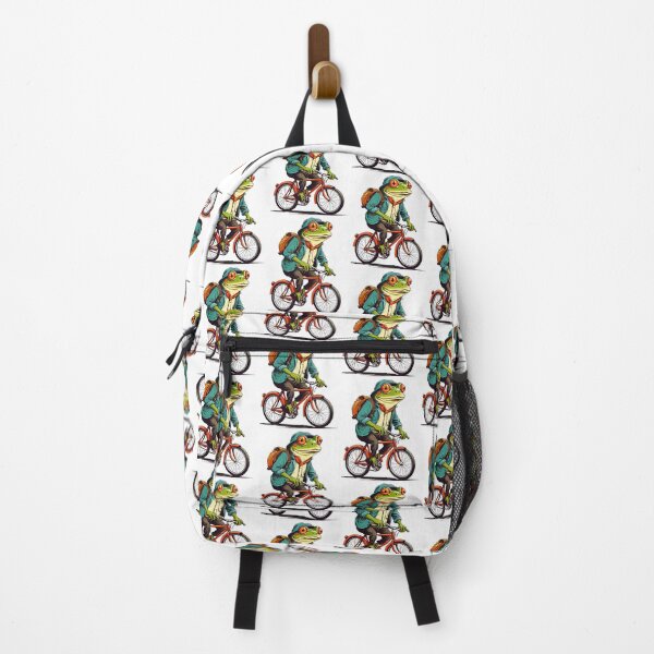 Item preview, Cute Frog Riding a Bike designed and sold by WIKWOK.