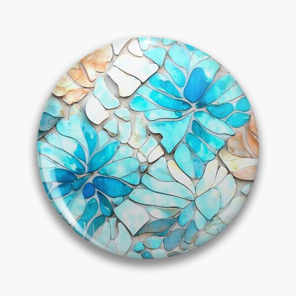 Item preview, Aqua Abstract Floral Pattern  designed and sold by WendyMaree.