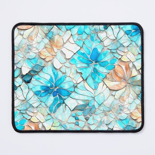Item preview, Aqua Abstract Floral Pattern designed and sold by WendyMaree.