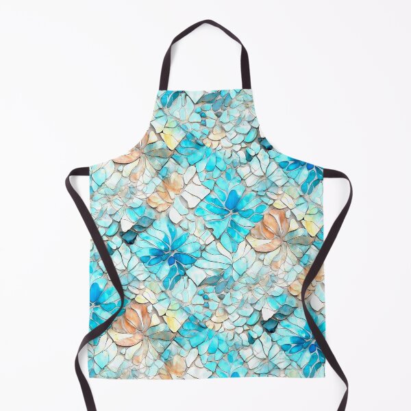 Item preview, Aqua Abstract Floral Pattern designed and sold by WendyMaree.