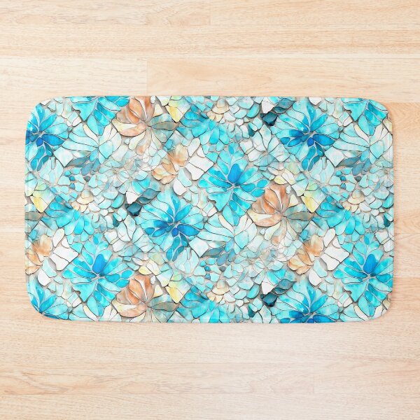Item preview, Aqua Abstract Floral Pattern  designed and sold by WendyMaree.