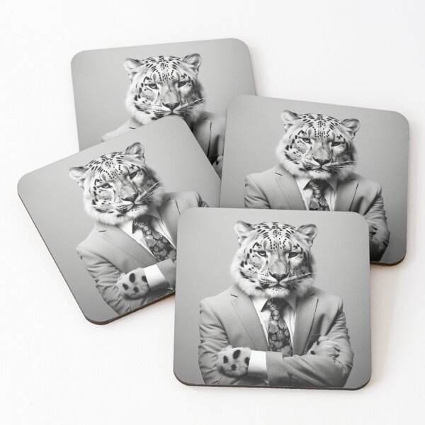 Item preview, Snow Leopard in Business Suit Art designed and sold by redstar19.