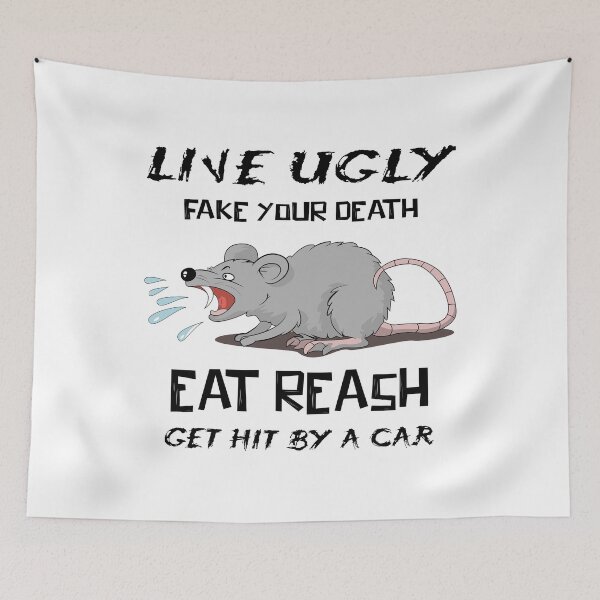 Item preview, Live Ugly Fake Your Death Eat Trash Get Hit By A Car Opossum Classic designed and sold by JuroArt.
