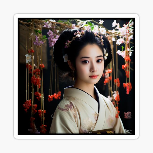 Item preview, Japanese, portrait, geisha, flowers, Sakura, Landscape, floral, Fog, foggy, photography, haiku, zen, kawaii designed and sold by KsaveraArt.