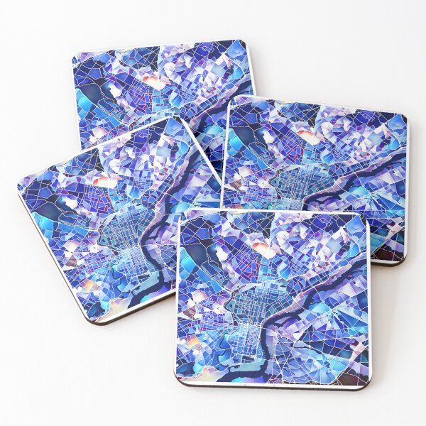 Item preview, Philadelphia Pennsylvania City Map - Marine Blue designed and sold by StylishStacks.