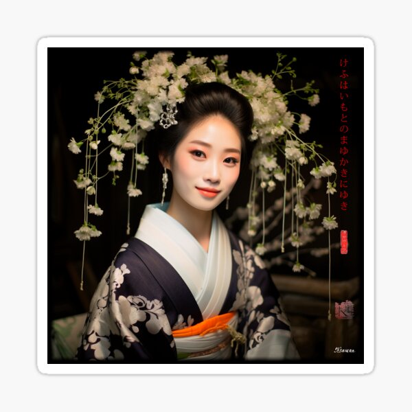 Item preview, Japanese, portrait, geisha, flowers, Sakura, Landscape, floral, Fog, foggy, photography, haiku, zen, kawaii designed and sold by KsaveraArt.
