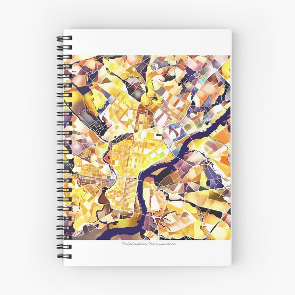 Item preview, Philadelphia Pennsylvania City Map - Golden Yellow designed and sold by StylishStacks.