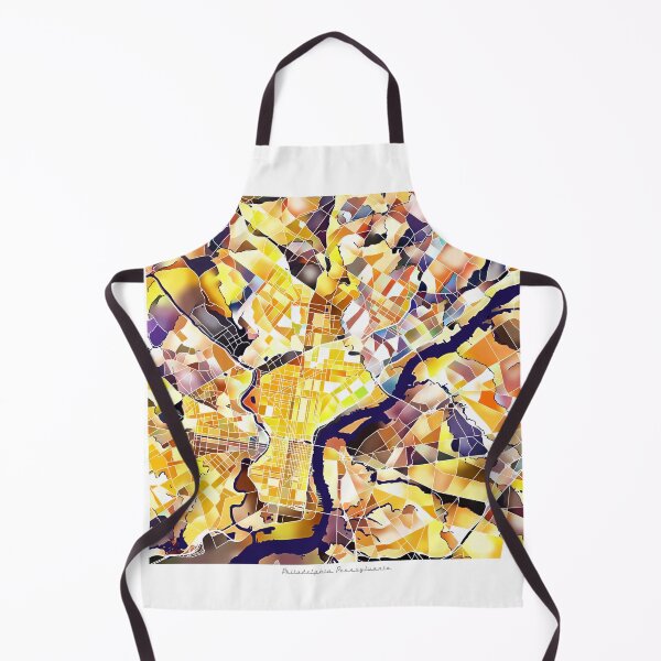 Item preview, Philadelphia Pennsylvania City Map - Golden Yellow designed and sold by StylishStacks.