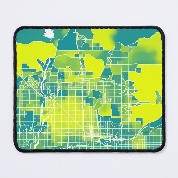 Item preview, Phoenix Arizona City Map - Green-Yellow Duotone designed and sold by StylishStacks.