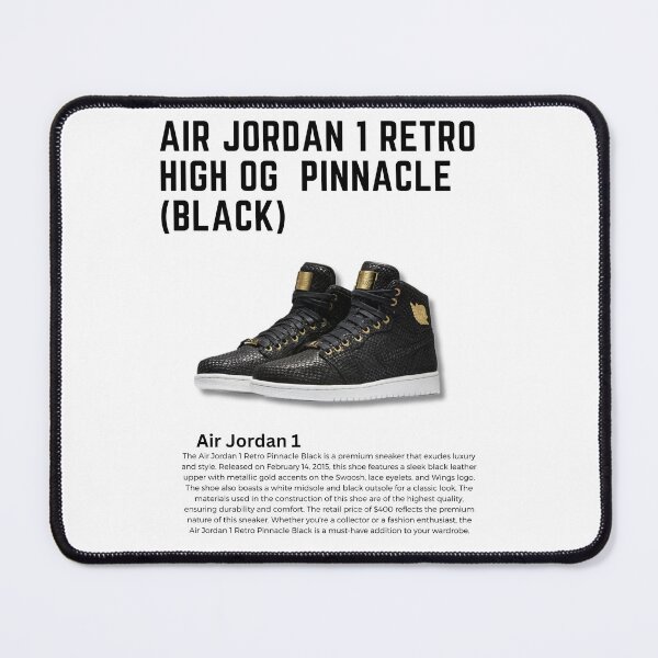 Item preview, Poster Nike Air Jordan 1 Retro High OG Pinnacle Black designed and sold by Vintagevise.