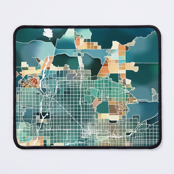 Item preview, Phoenix Arizona City Map - Lush Green designed and sold by StylishStacks.