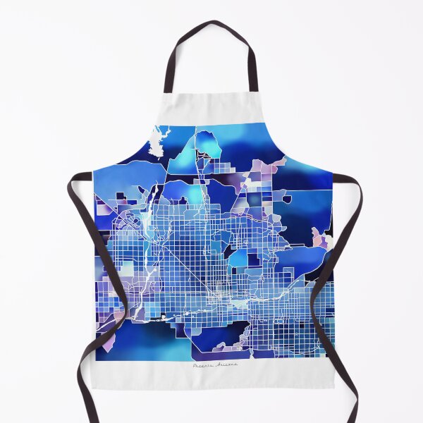 Item preview, Phoenix Arizona City Map - Marine Blue designed and sold by StylishStacks.