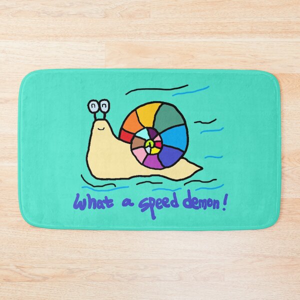 Item preview, what a speed demon, snail designed and sold by zzzozzo.