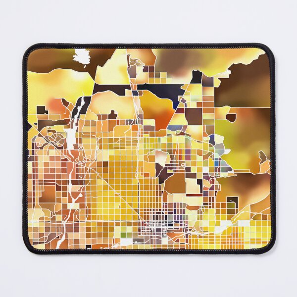Item preview, Phoenix Arizona City Map - Golden Yellow designed and sold by StylishStacks.