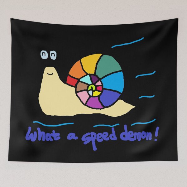 Item preview, what a speed demon, snail designed and sold by zzzozzo.