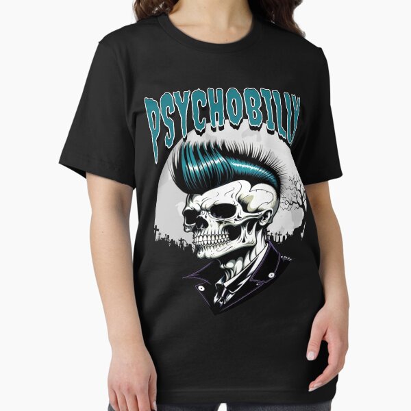 Psychobilly Skull Quiff T-Shirt Essential T-Shirt