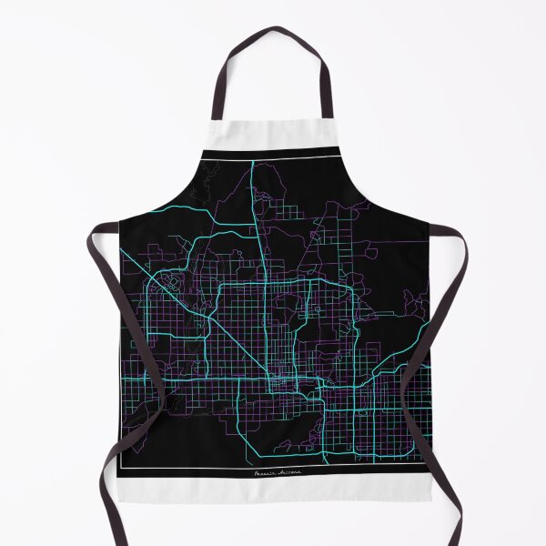 Item preview, Phoenix Arizona City Map - Neon Fantasy designed and sold by StylishStacks.