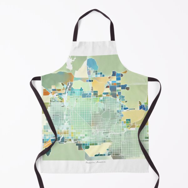 Item preview, Phoenix Arizona City Map - Pastel Color Scheme designed and sold by StylishStacks.