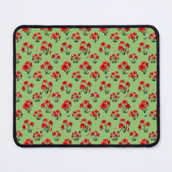 Item preview, Red Amaryllis Flower Seamless Pattern designed and sold by Petalandfur.