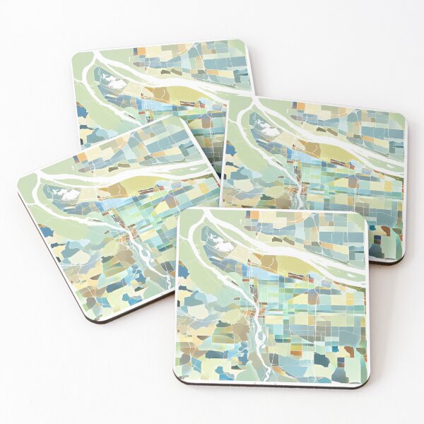 Item preview, Portland Oregon City Map - Pastel Color Scheme designed and sold by StylishStacks.
